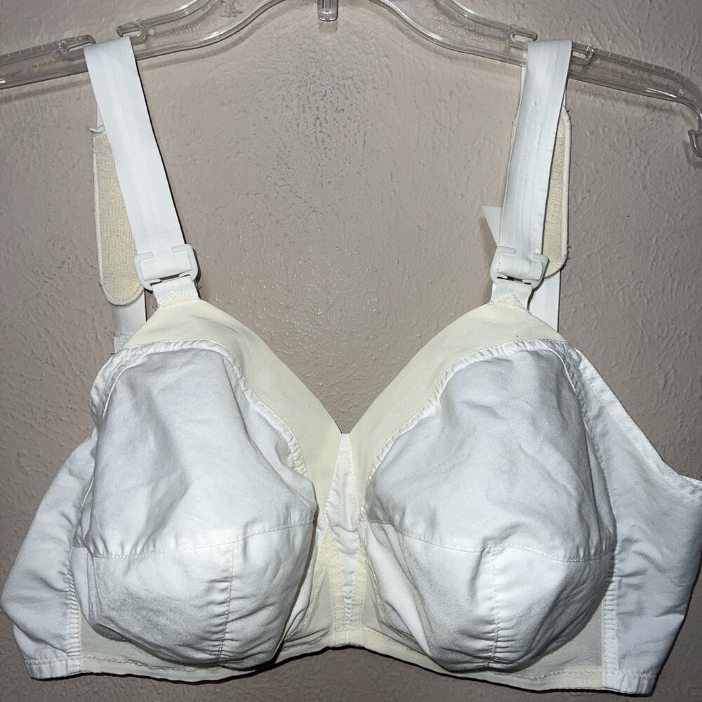 Sears Vintage White Full Coverage Knit Bra #54646 38D Unlined Unpadded 15099